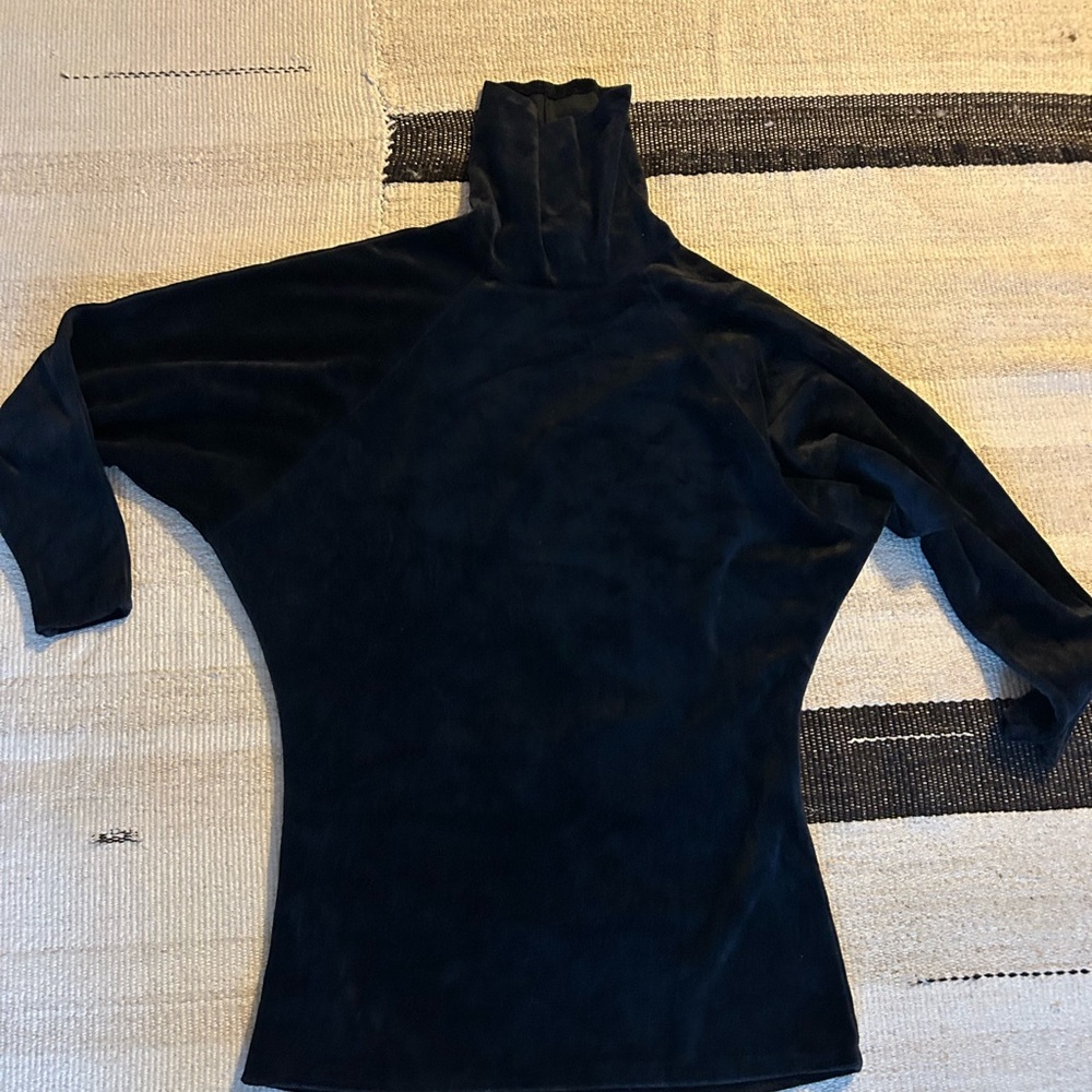 Vintage 80s Betsy Johnson Velour Turtleneck Sweater